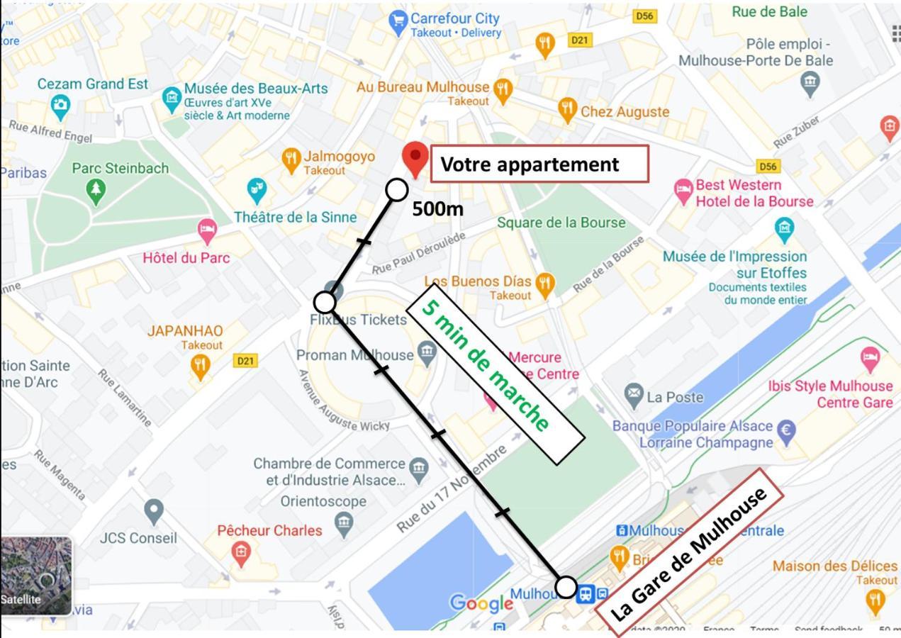 Loft Avec Verriere A 5 Min A Pieds De La Gare Mulhouse Eksteriør billede